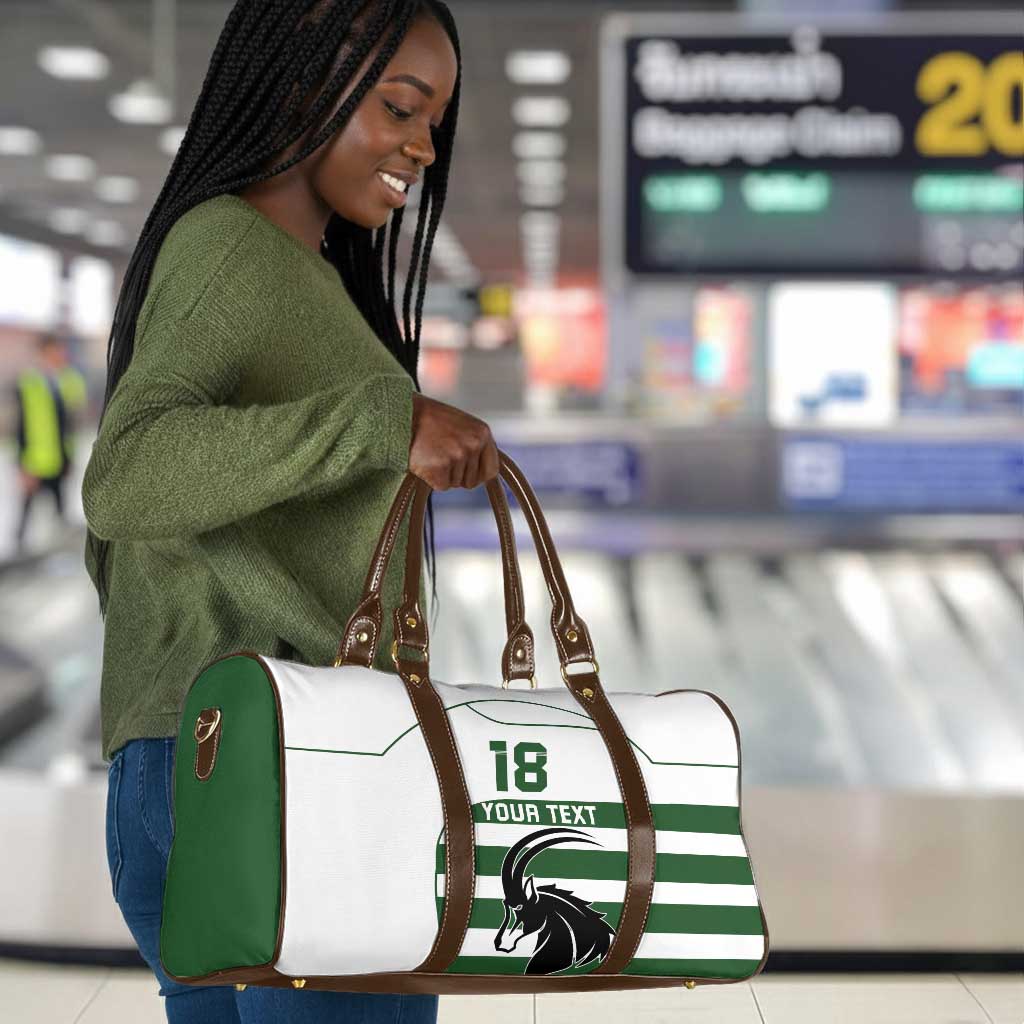 Custom Zimbabwe Sables Rugby Travel Bag Go Champion