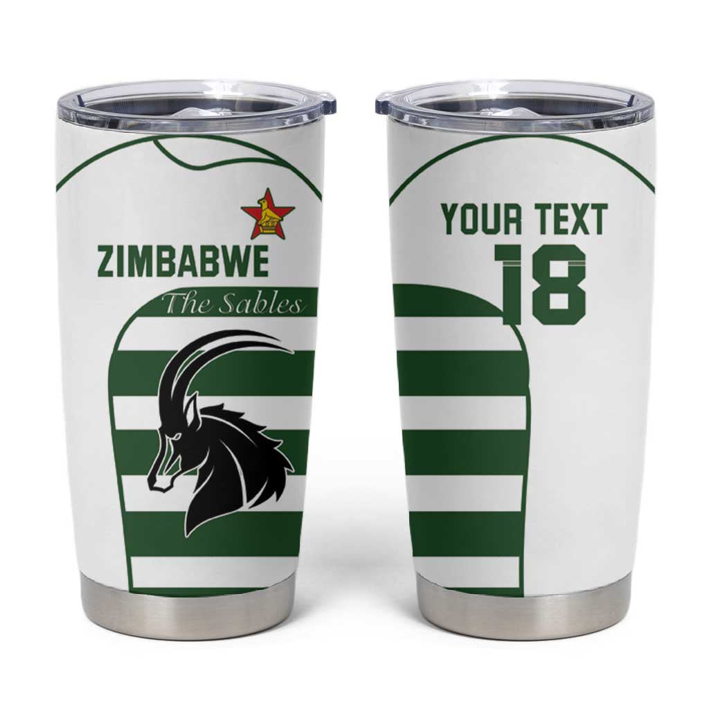 Custom Zimbabwe Sables Rugby Tumbler Cup Go Champion - African Pride