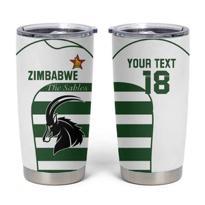 Custom Zimbabwe Sables Rugby Tumbler Cup Go Champion - African Pride