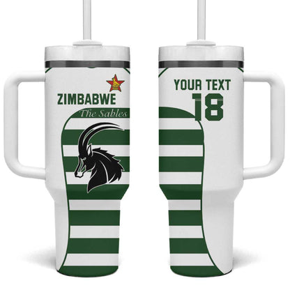 Custom Zimbabwe Sables Rugby Tumbler With Handle Go Champion - African Pride