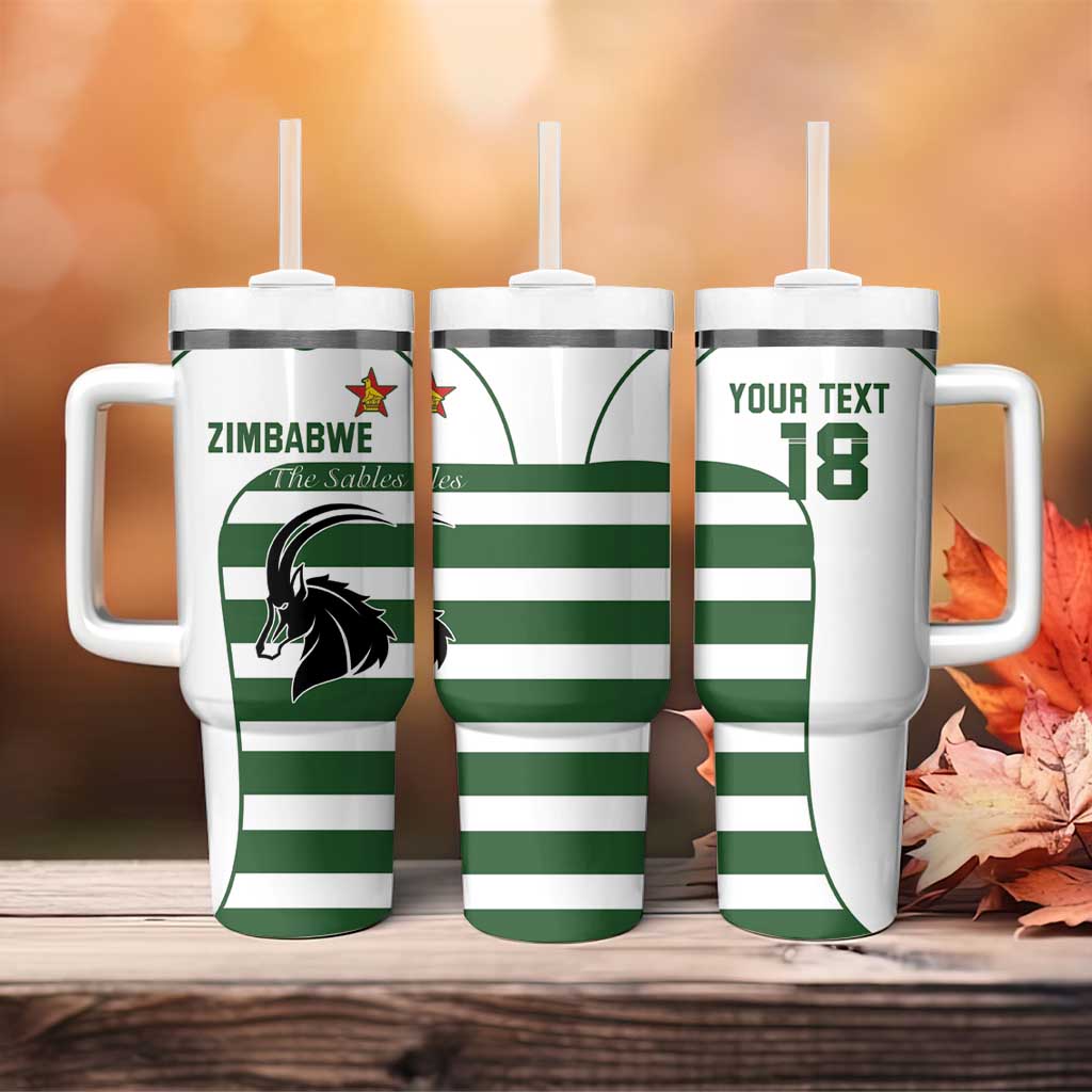 Custom Zimbabwe Sables Rugby Tumbler With Handle Go Champion - African Pride