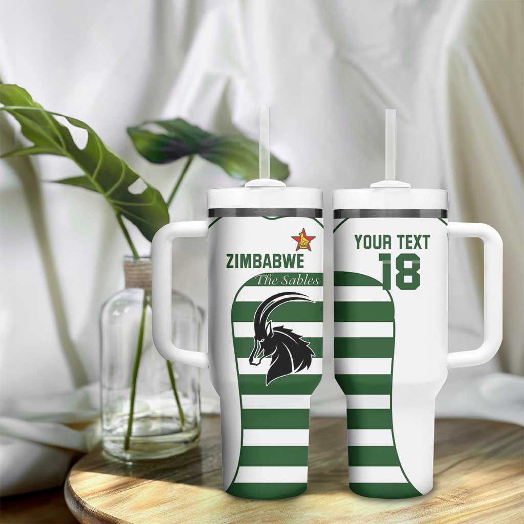 Custom Zimbabwe Sables Rugby Tumbler With Handle Go Champion - African Pride
