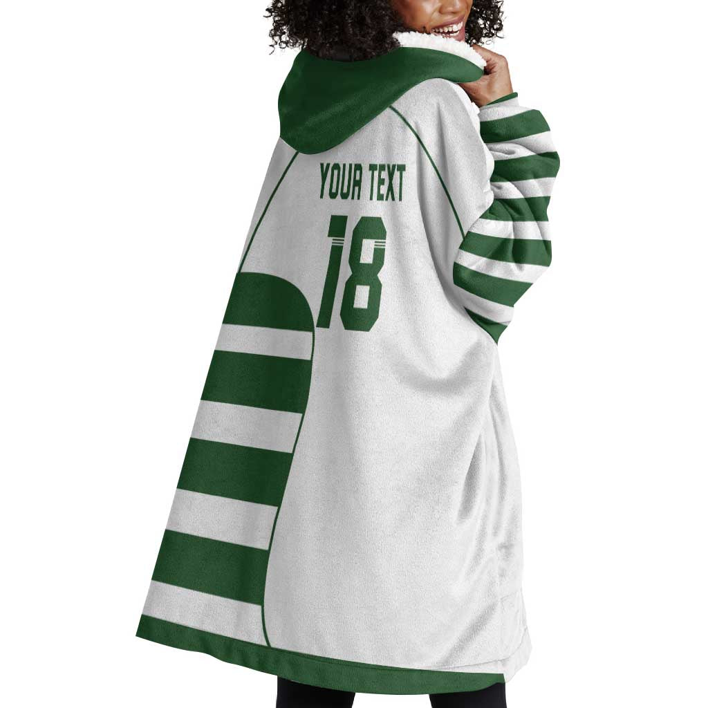 Custom Zimbabwe Sables Rugby Wearable Blanket Hoodie Go Champion - African Pride