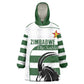 Custom Zimbabwe Sables Rugby Wearable Blanket Hoodie Go Champion - African Pride