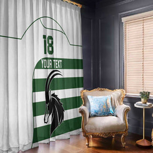 Custom Zimbabwe Sables Rugby Window Curtain Go Champion - African Pride