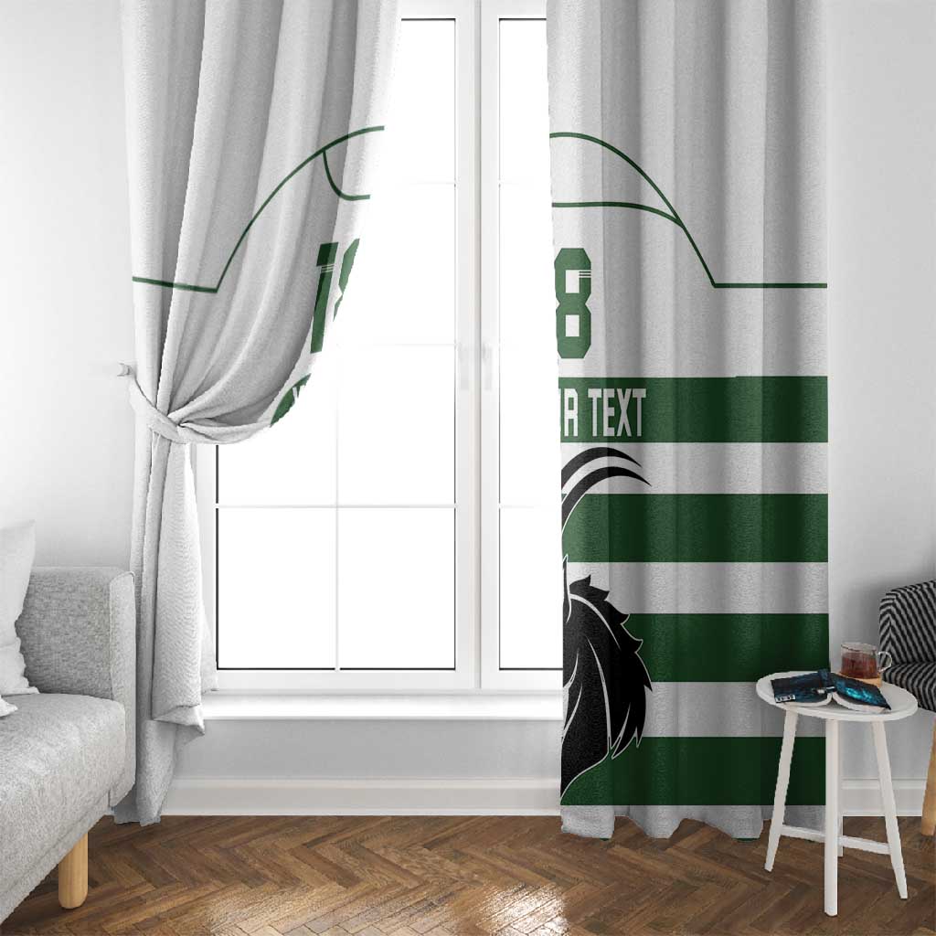 Custom Zimbabwe Sables Rugby Window Curtain Go Champion - African Pride