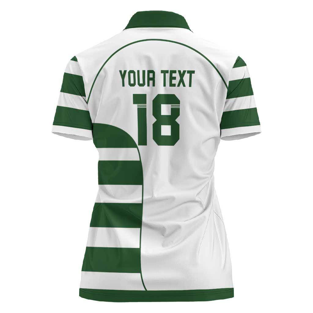 Custom Zimbabwe Sables Rugby Women Polo Shirt Go Champion - African Pride