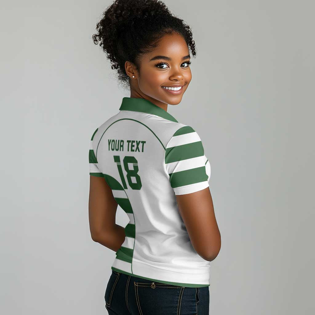 Custom Zimbabwe Sables Rugby Women Polo Shirt Go Champion - African Pride