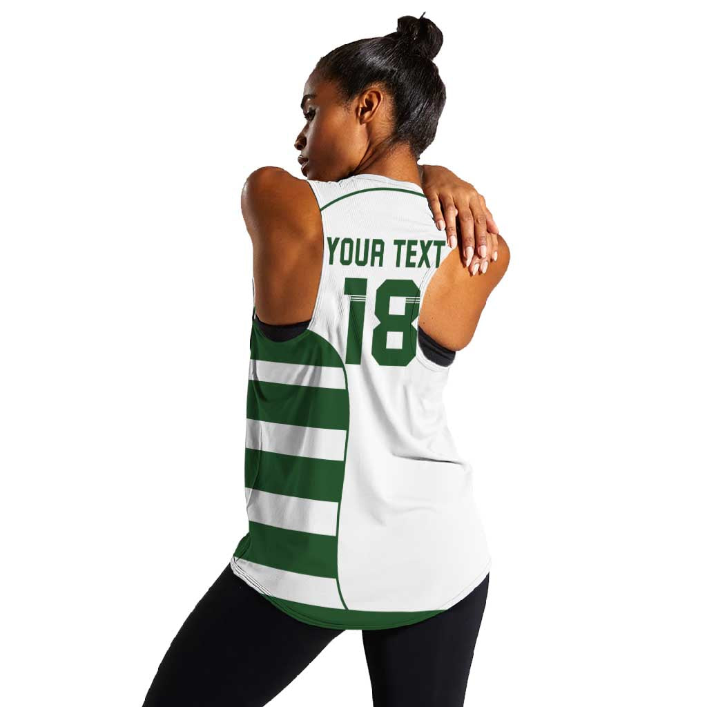 Custom Zimbabwe Sables Rugby Women Racerback Tank Go Champion - African Pride