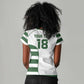 Custom Zimbabwe Sables Rugby Women V-Neck T-Shirt Go Champion - African Pride