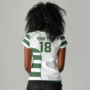 Custom Zimbabwe Sables Rugby Women V-Neck T-Shirt Go Champion - African Pride