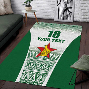 Custom Zimbabwe Sables Rugby Area Rug African Patterns - African Pride