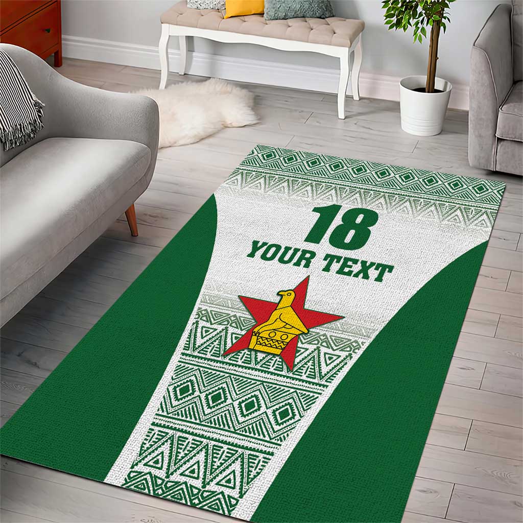 Custom Zimbabwe Sables Rugby Area Rug African Patterns - African Pride