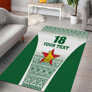 Custom Zimbabwe Sables Rugby Area Rug African Patterns - African Pride