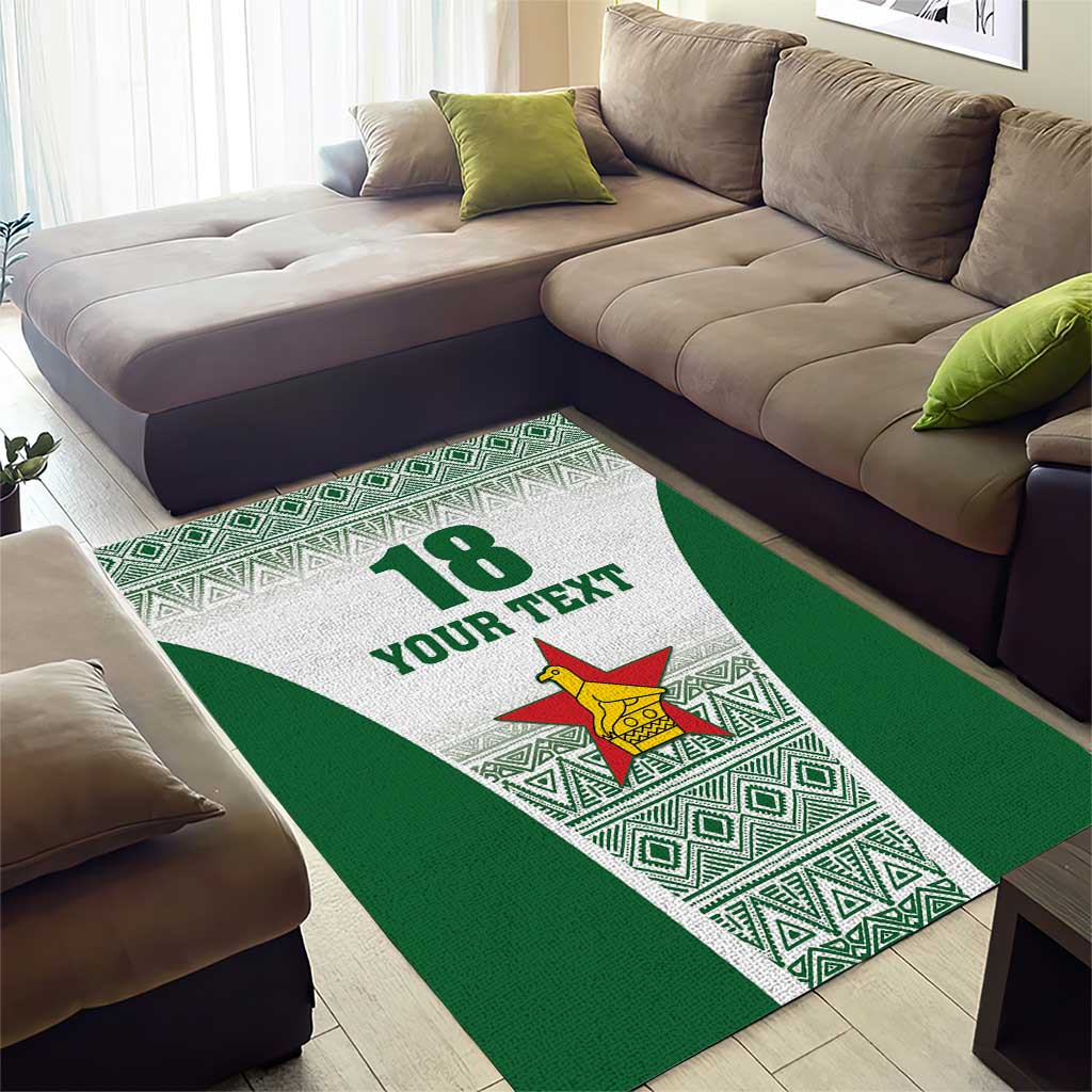 Custom Zimbabwe Sables Rugby Area Rug African Patterns - African Pride