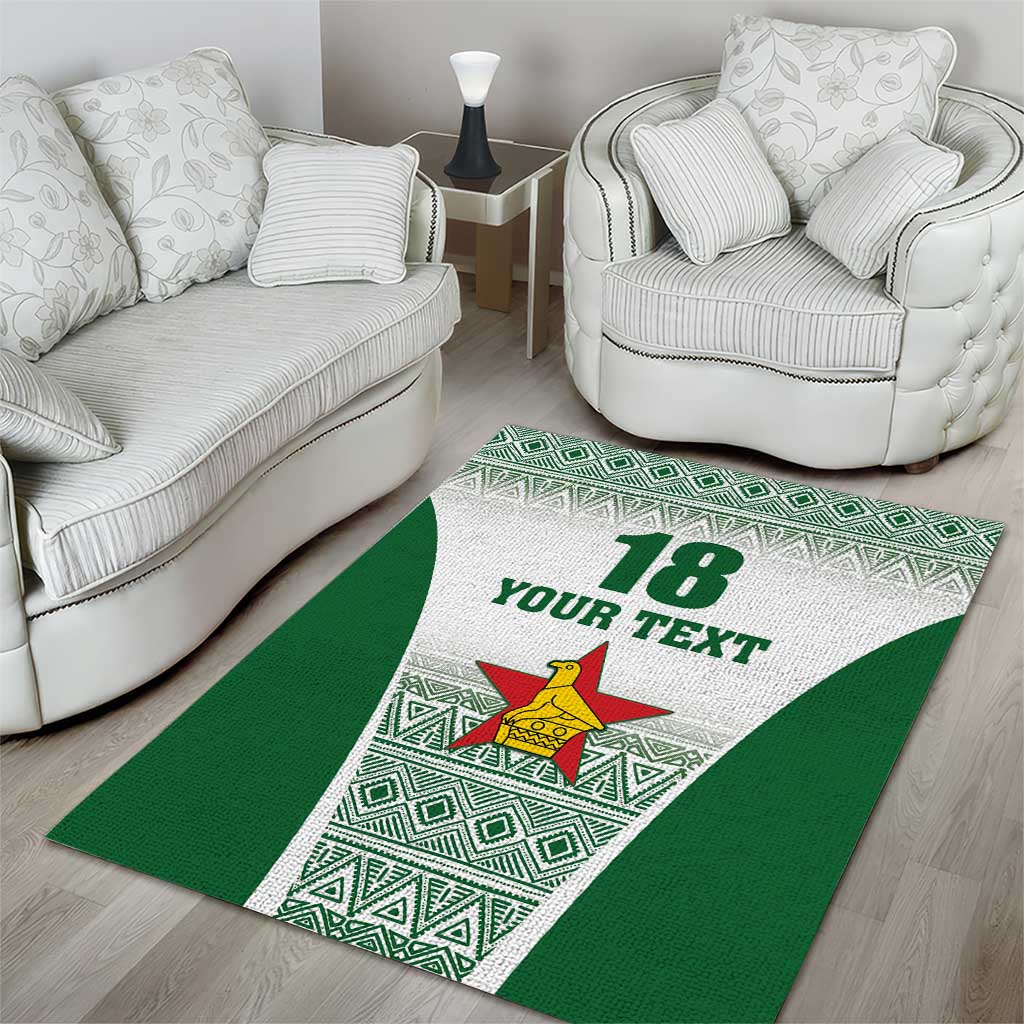 Custom Zimbabwe Sables Rugby Area Rug African Patterns - African Pride