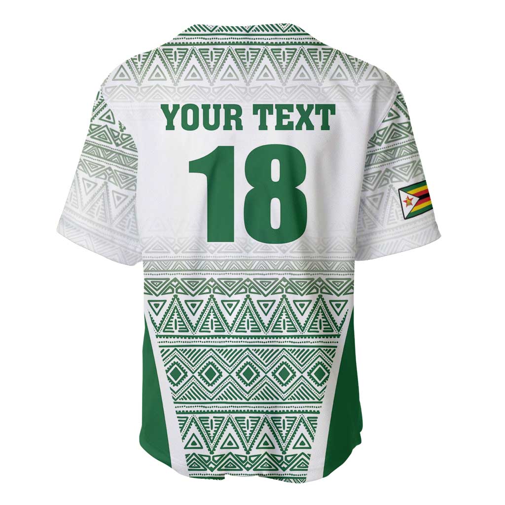 Custom Zimbabwe Sables Rugby Baseball Jersey African Patterns - African Pride