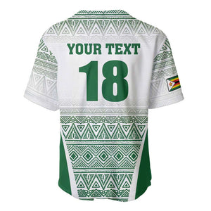 Custom Zimbabwe Sables Rugby Baseball Jersey African Patterns - African Pride