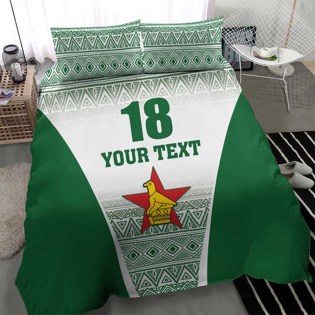 Custom Zimbabwe Sables Rugby Bedding Set African Patterns - African Pride