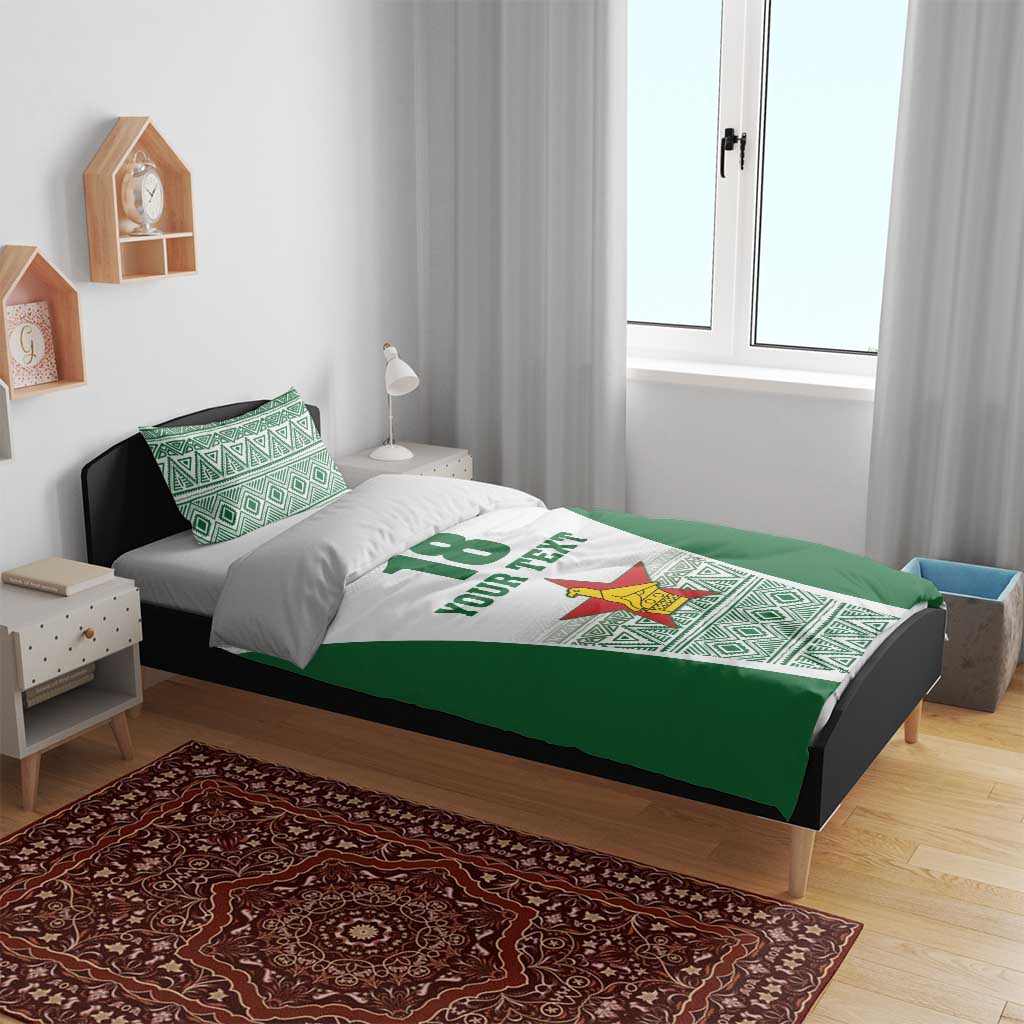 Custom Zimbabwe Sables Rugby Bedding Set African Patterns - African Pride