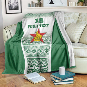 Custom Zimbabwe Sables Rugby Blanket African Patterns - African Pride