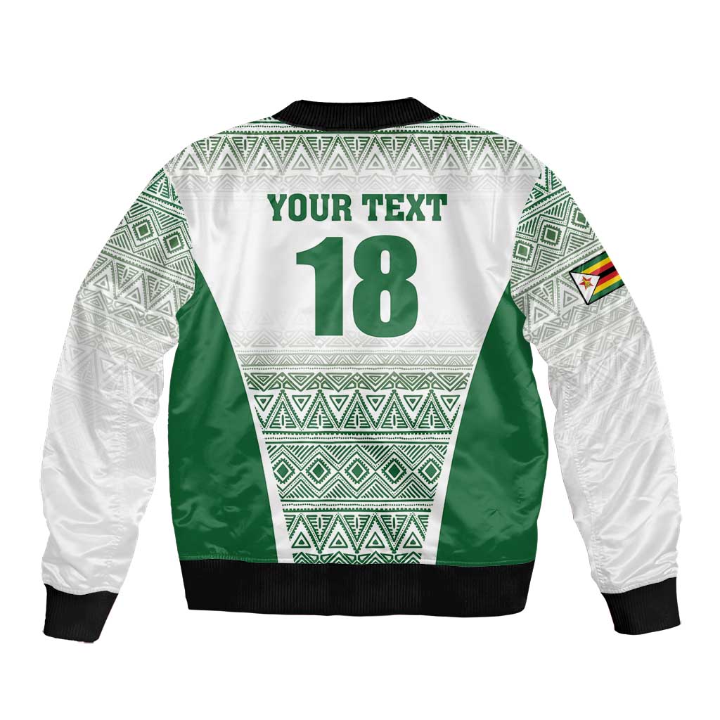 Custom Zimbabwe Sables Rugby Bomber Jacket African Patterns - African Pride