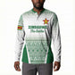 Custom Zimbabwe Sables Rugby Button Sweatshirt African Patterns
