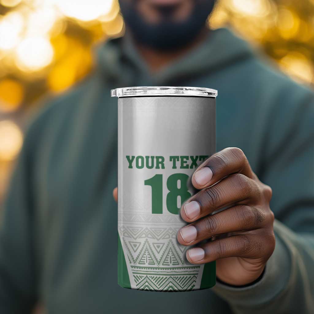 Custom Zimbabwe Sables Rugby 4 in 1 Can Cooler Tumbler African Patterns - African Pride