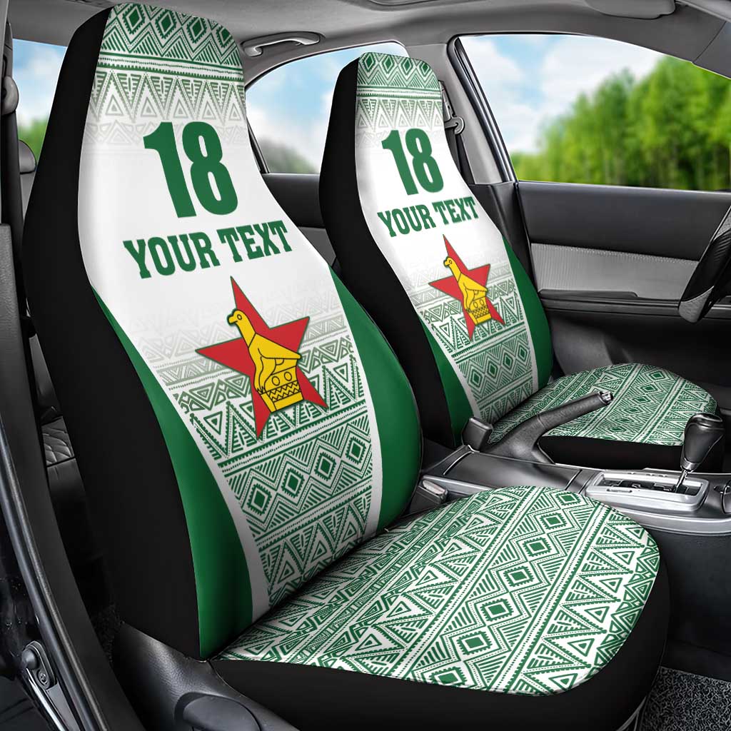 Custom Zimbabwe Sables Rugby Car Seat Cover African Patterns - African Pride