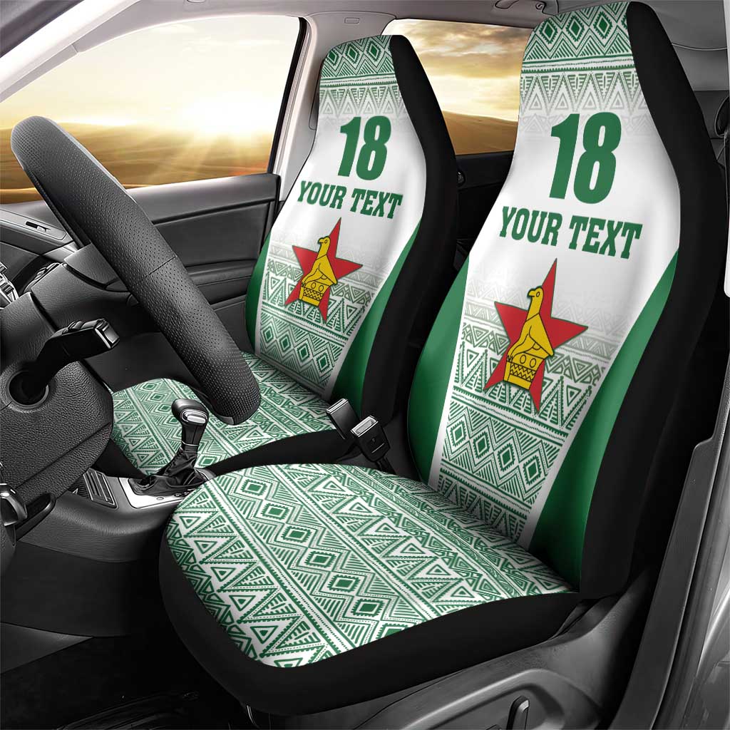 Custom Zimbabwe Sables Rugby Car Seat Cover African Patterns - African Pride
