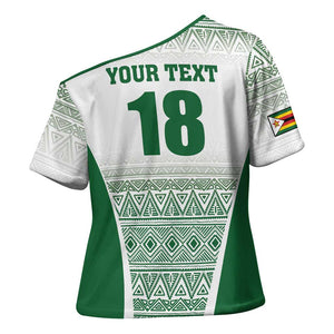 Custom Zimbabwe Sables Rugby Cross Shoulder Shirt African Patterns