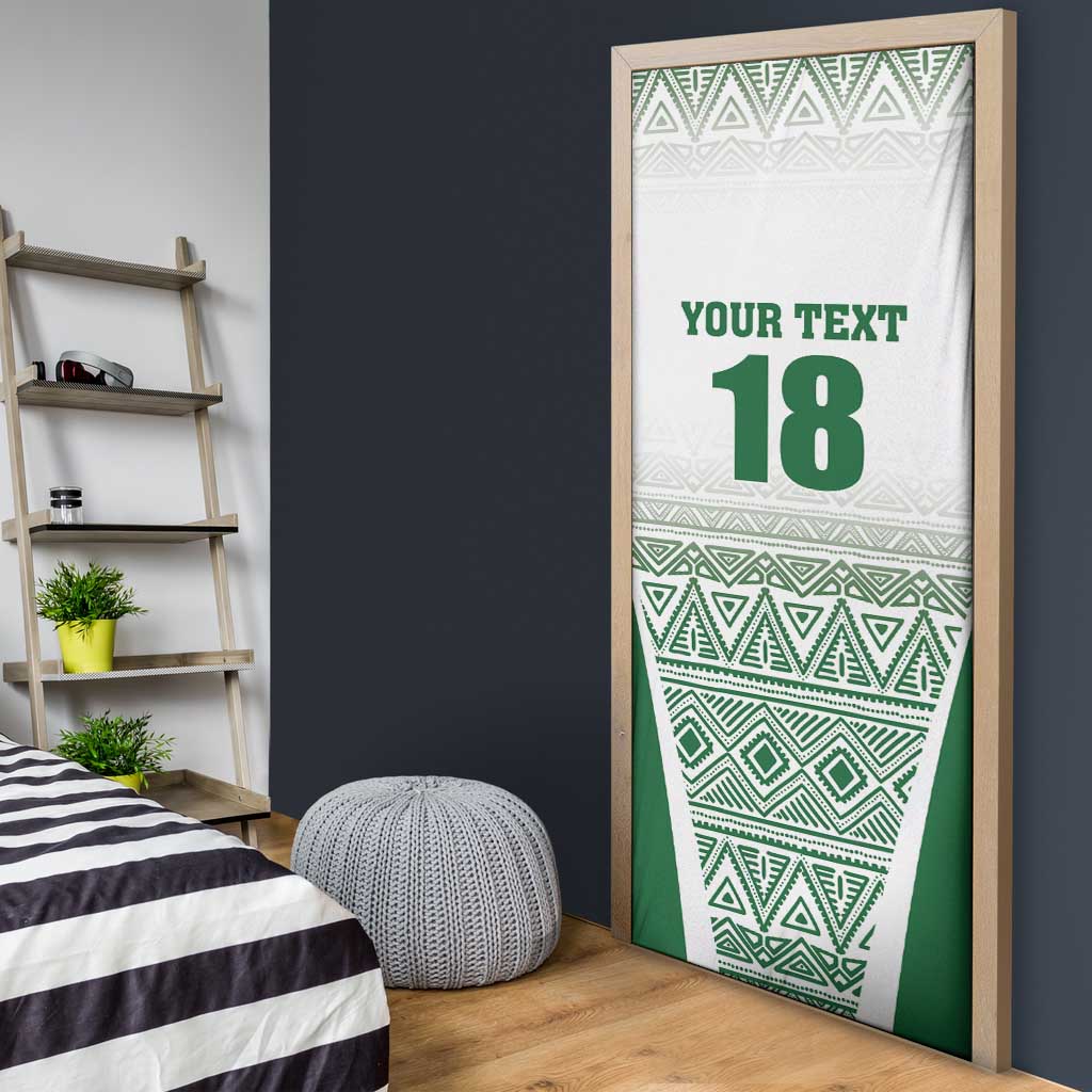 Custom Zimbabwe Sables Rugby Door Cover African Patterns