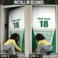 Custom Zimbabwe Sables Rugby Door Cover African Patterns