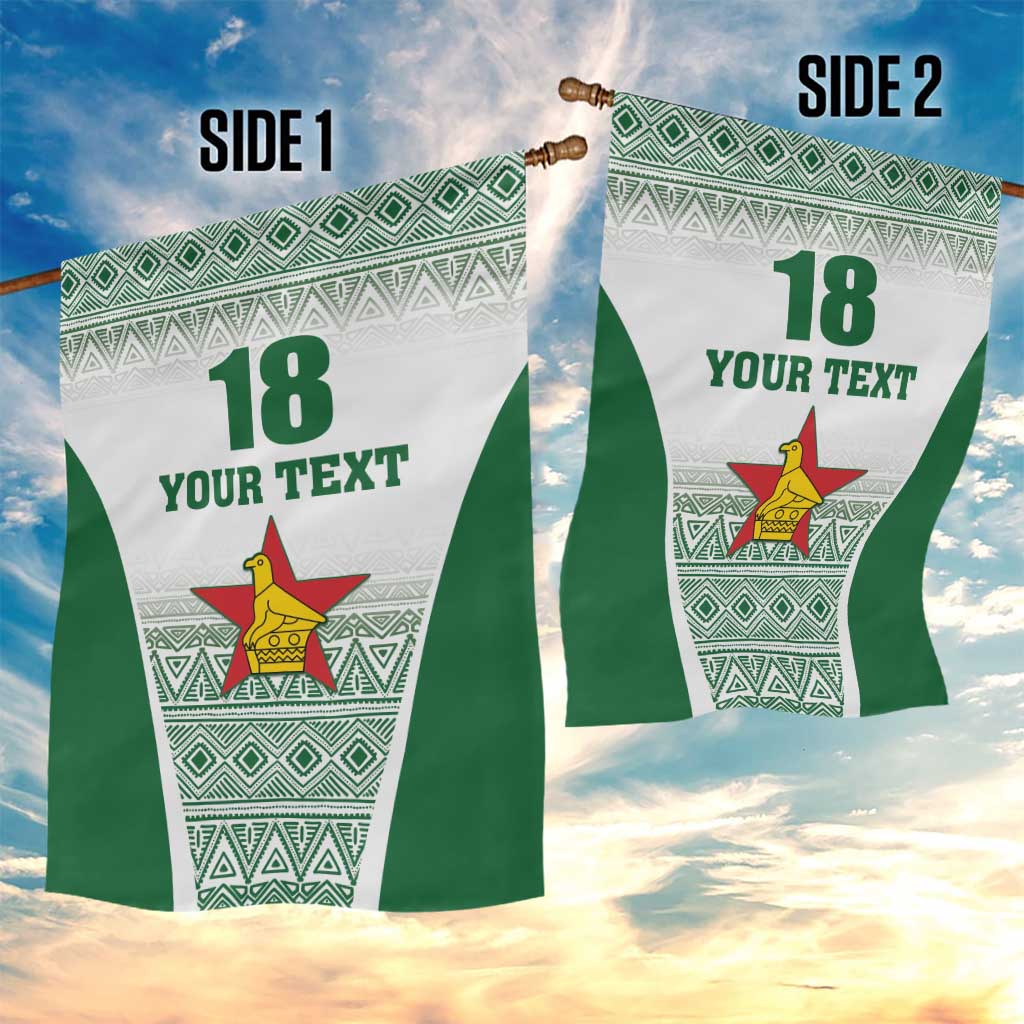 Custom Zimbabwe Sables Rugby Garden Flag African Patterns - African Pride