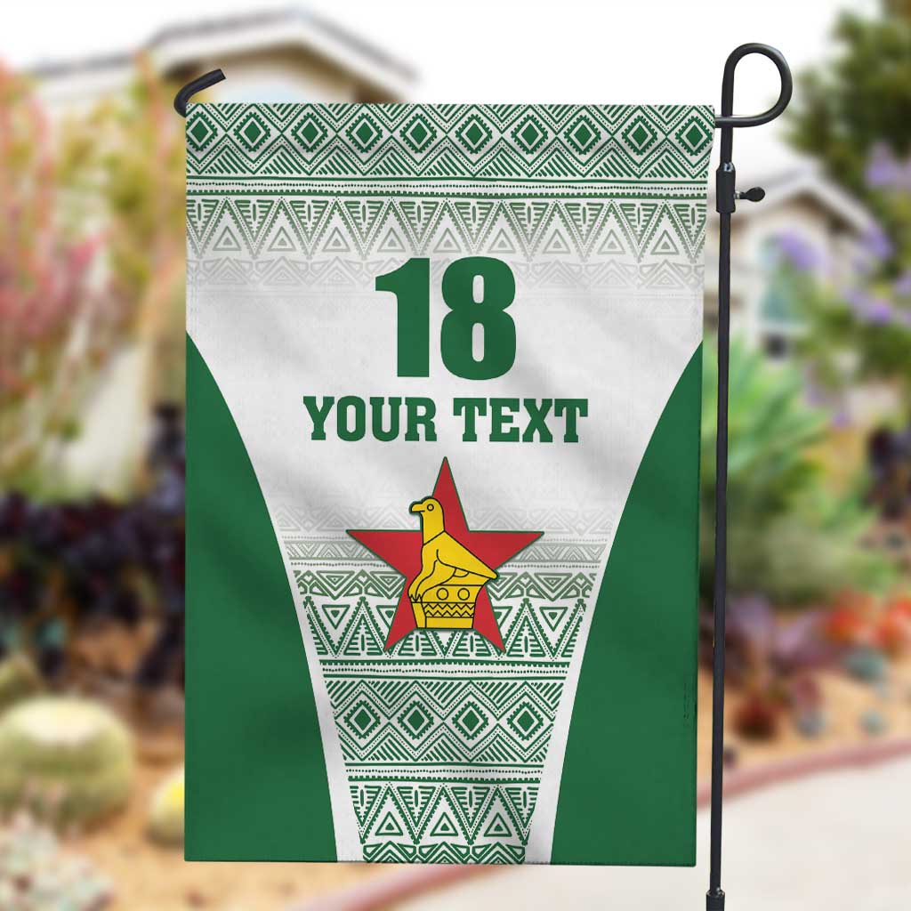Custom Zimbabwe Sables Rugby Garden Flag African Patterns - African Pride