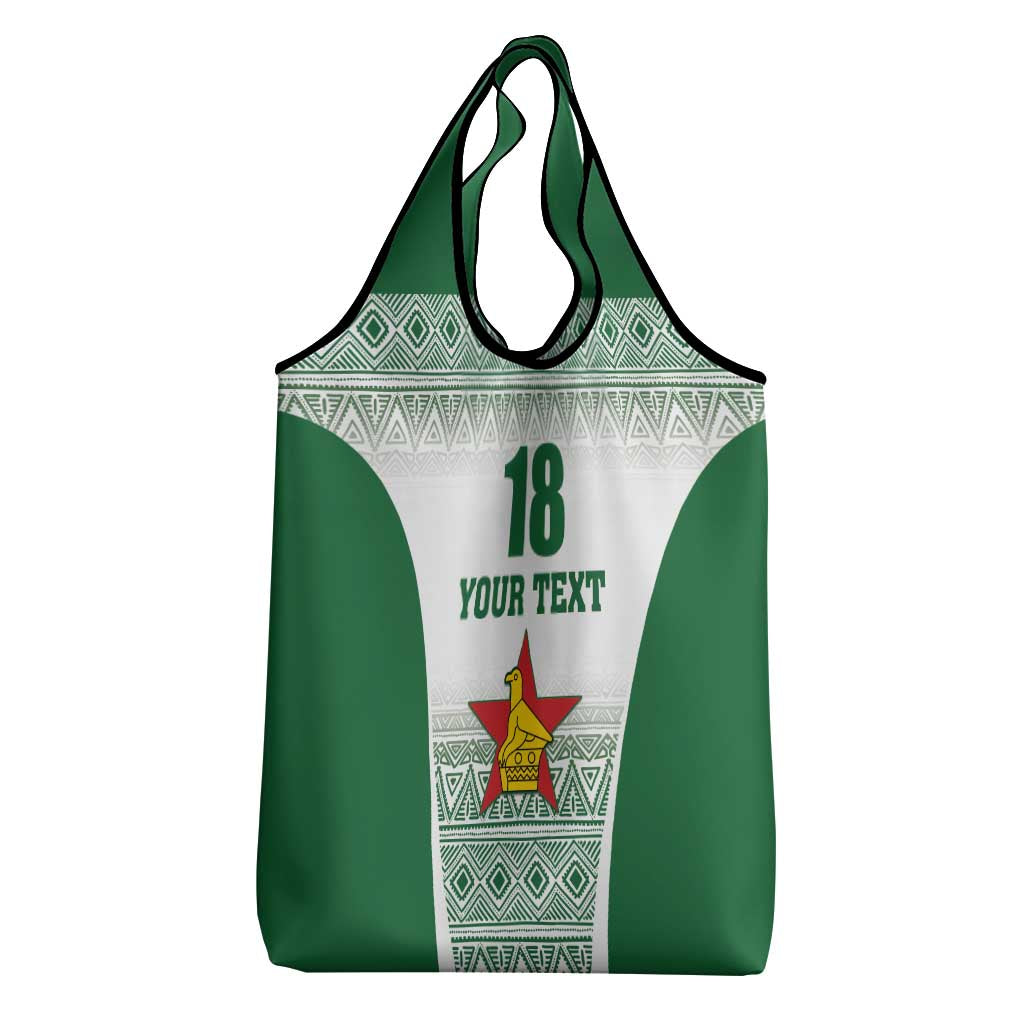 Custom Zimbabwe Sables Rugby Grocery Bag African Patterns - African Pride