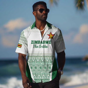 Custom Zimbabwe Sables Rugby Hawaiian Shirt African Patterns - African Pride