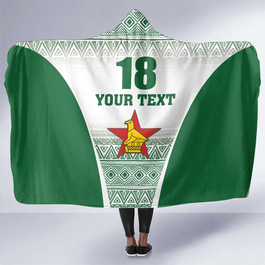 Custom Zimbabwe Sables Rugby Hooded Blanket African Patterns - African Pride