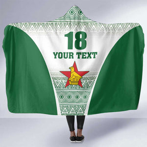 Custom Zimbabwe Sables Rugby Hooded Blanket African Patterns - African Pride