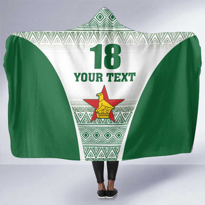 Custom Zimbabwe Sables Rugby Hooded Blanket African Patterns - African Pride