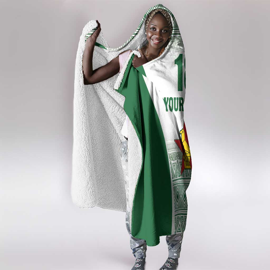 Custom Zimbabwe Sables Rugby Hooded Blanket African Patterns - African Pride