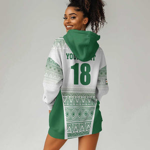 Custom Zimbabwe Sables Rugby Hoodie Dress African Patterns - African Pride