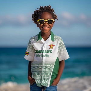 Custom Zimbabwe Sables Rugby Kid Hawaiian Shirt African Patterns - African Pride