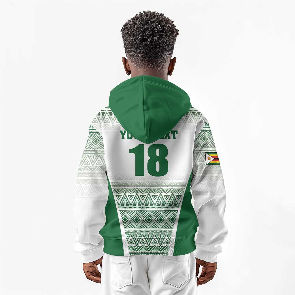 Custom Zimbabwe Sables Rugby Kid Hoodie African Patterns - African Pride