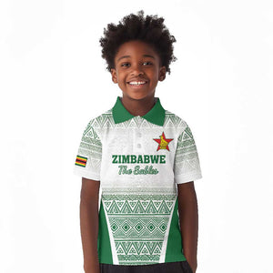 Custom Zimbabwe Sables Rugby Kid Polo Shirt African Patterns - African Pride