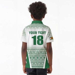 Custom Zimbabwe Sables Rugby Kid Polo Shirt African Patterns - African Pride