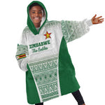 Custom Zimbabwe Sables Rugby Kid Wearable Blanket Hoodie African Patterns - African Pride