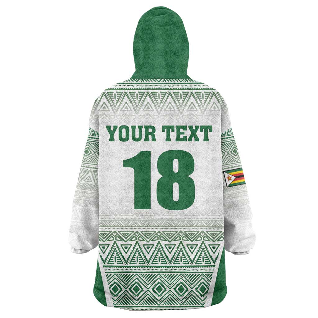 Custom Zimbabwe Sables Rugby Kid Wearable Blanket Hoodie African Patterns - African Pride