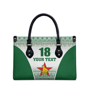 Custom Zimbabwe Sables Rugby Leather Bag African Patterns