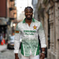 Custom Zimbabwe Sables Rugby Long Sleeve Button Shirt African Patterns - African Pride